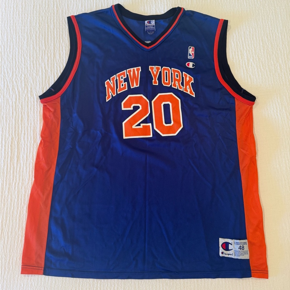 Allan Houston New York Knicks Champion Jersey - Size 48 XL